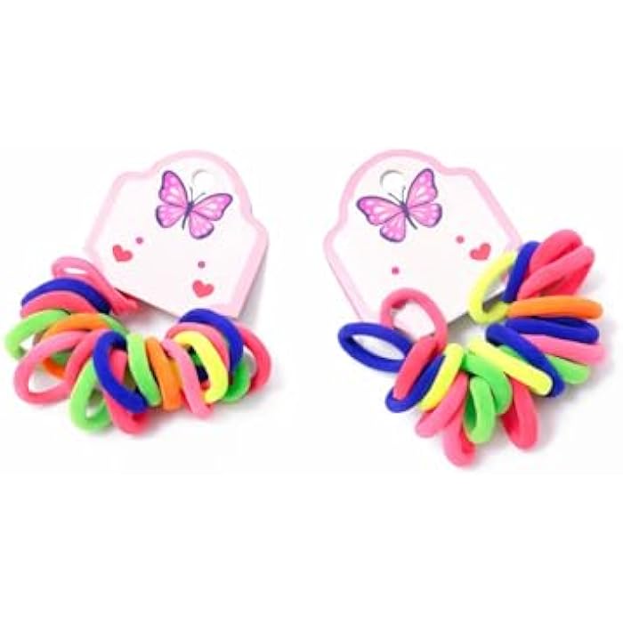 40 Pieces Elastic Hair Ties Elastic Hair Ties Hair Bands Multicolor for Girls and Women Small - Image 3